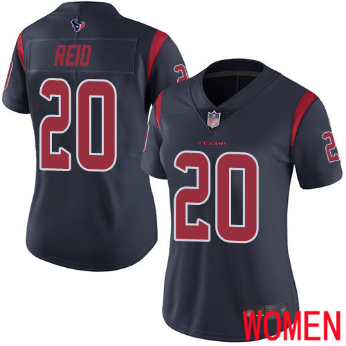 Houston Texans Limited Navy Blue Women Justin Reid Jersey NFL Football #20 Rush Vapor Untouchable